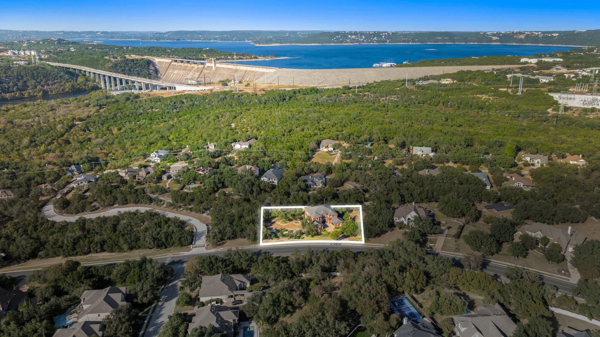 13612 Flat Top Ranch Road Austin, TX 78732 - Photo 39 of 40 a view of an ocean and a mountain view