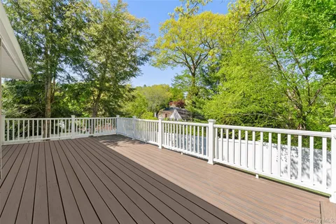 a view of deck with wooden floor and fence