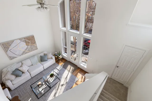 a tree in the middle of a building