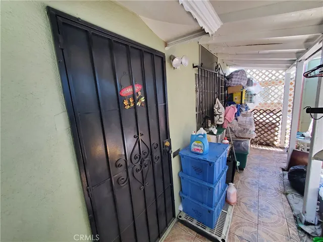 a view of storage and utility room