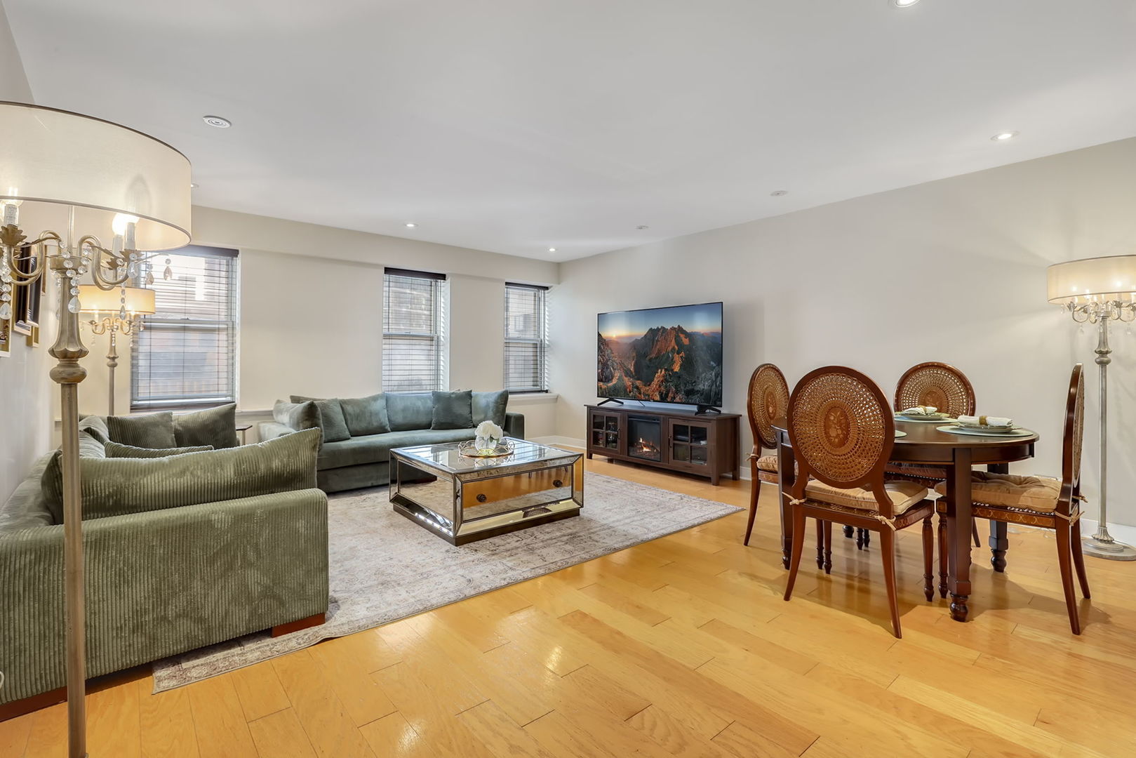 40 East 9th Street, Unit 716 Chicago, IL 60605 - Photo 3 of 37 a living room with furniture rug and window