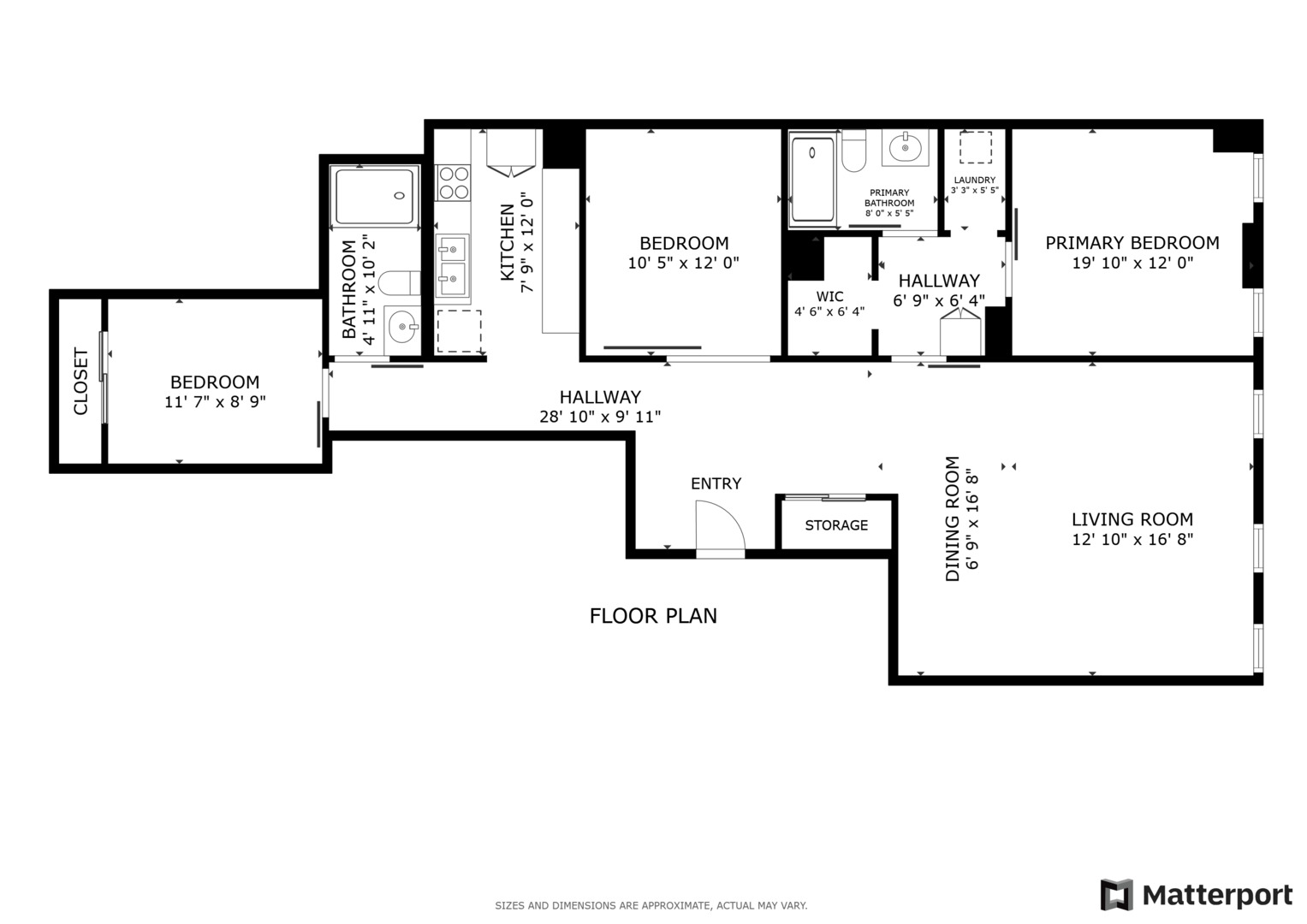 40 East 9th Street, Unit 716 Chicago, IL 60605 - Photo 37 of 37 a picture of a floor plan