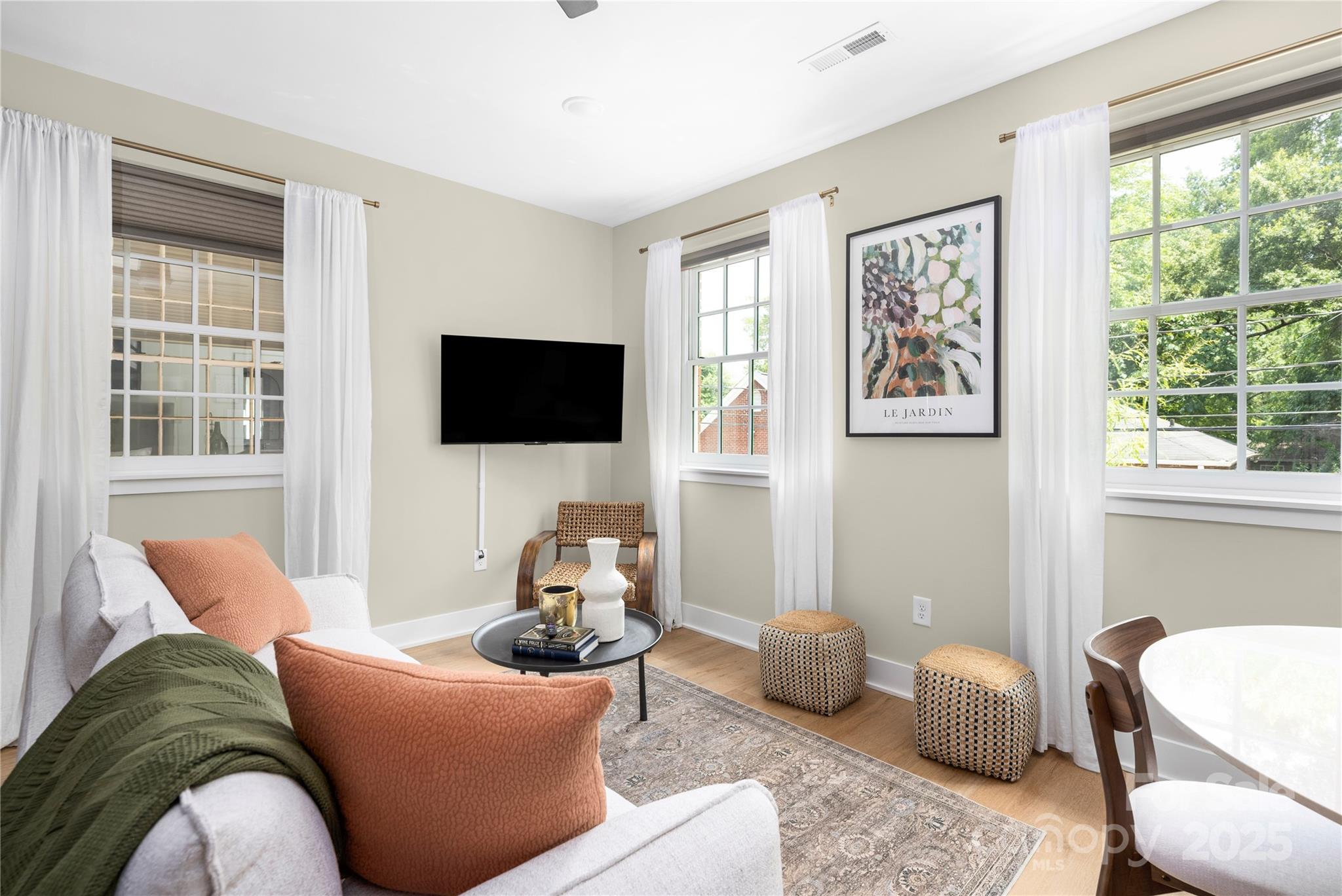 203 Grandin Road, Unit 3 Charlotte, NC 28208 - Photo 11 of 34 a living room with furniture and a flat screen tv