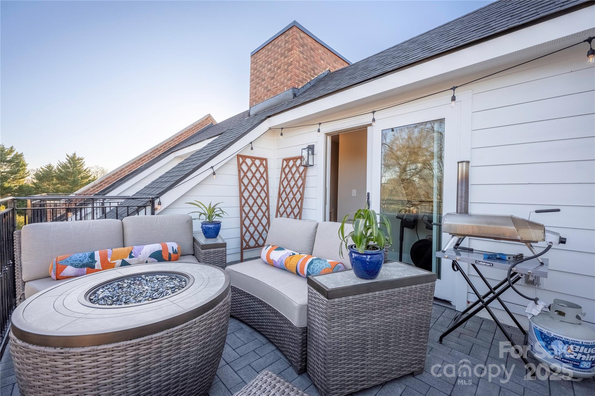 203 Grandin Road, Unit 3 Charlotte, NC 28208 - Photo 29 of 34 a outdoor space with the couches and dining table with the potted plant