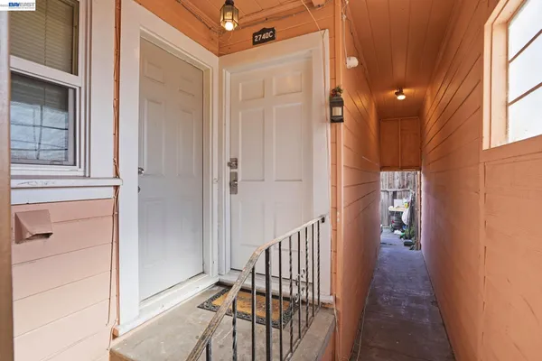 a view of a corridor