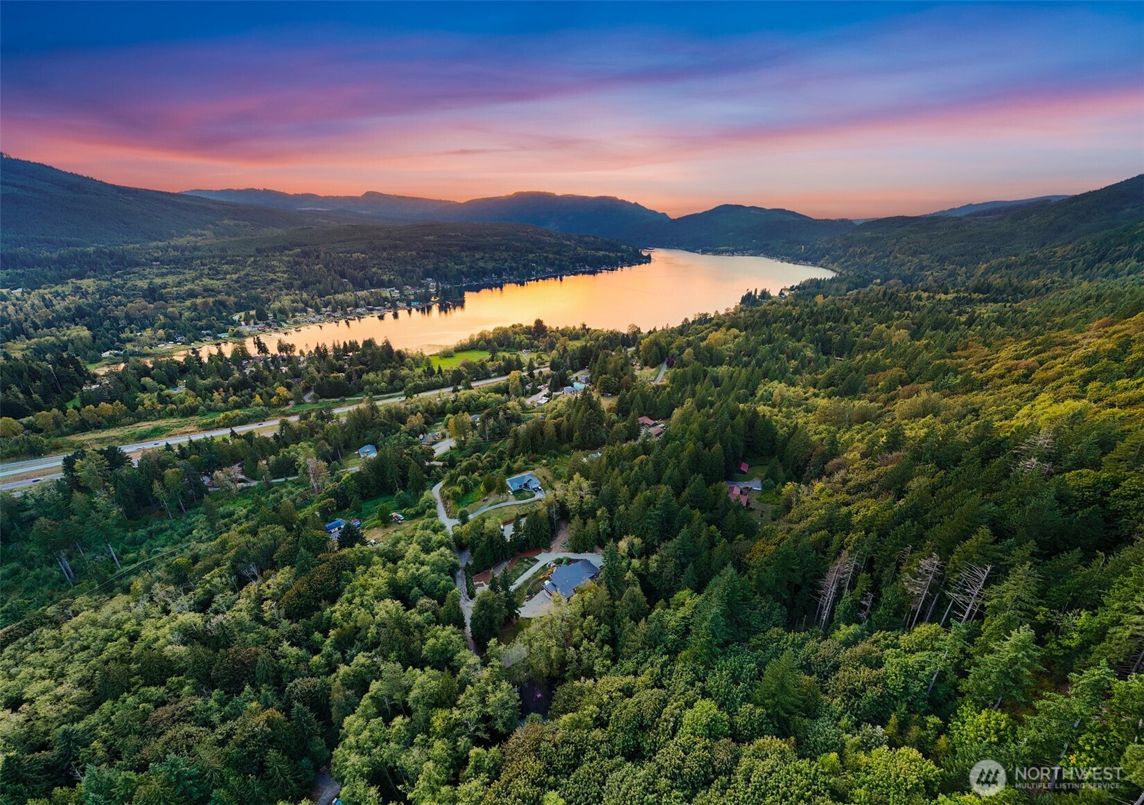 322 Manley Road Bellingham, WA 98229 - Photo 5 of 40 a view of a town with mountains in the background