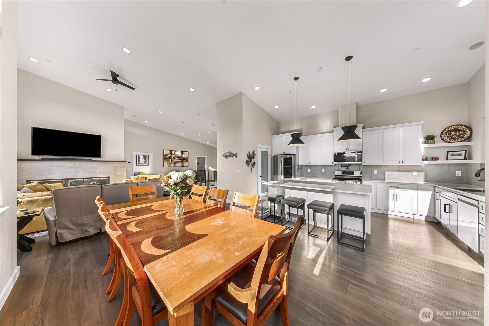 322 Manley Road Bellingham, WA 98229 - Photo 9 of 40 a view of a dining room with furniture and wooden floor