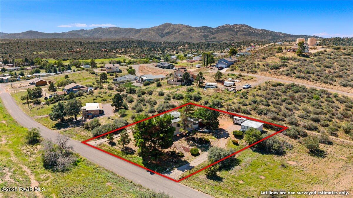 18246 Henry Coe Road Peeples Valley, AZ 86332 - Photo 17 of 20 20-Aerial View NW