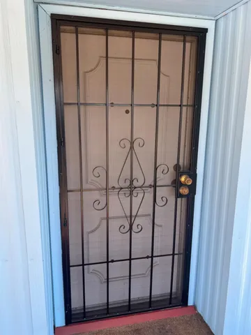 a backyard of a house