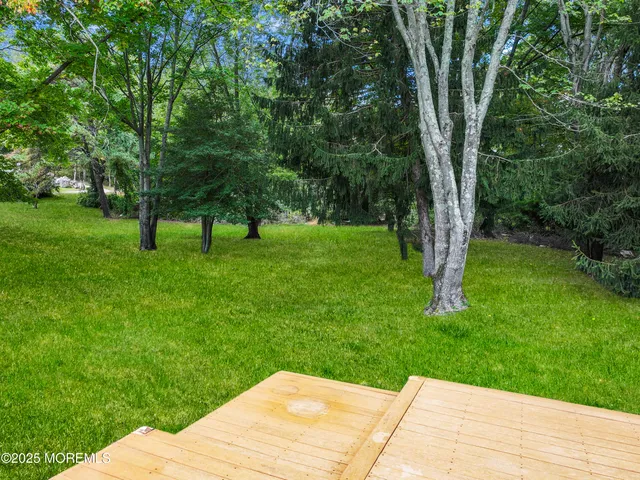 a view of a backyard with a garden