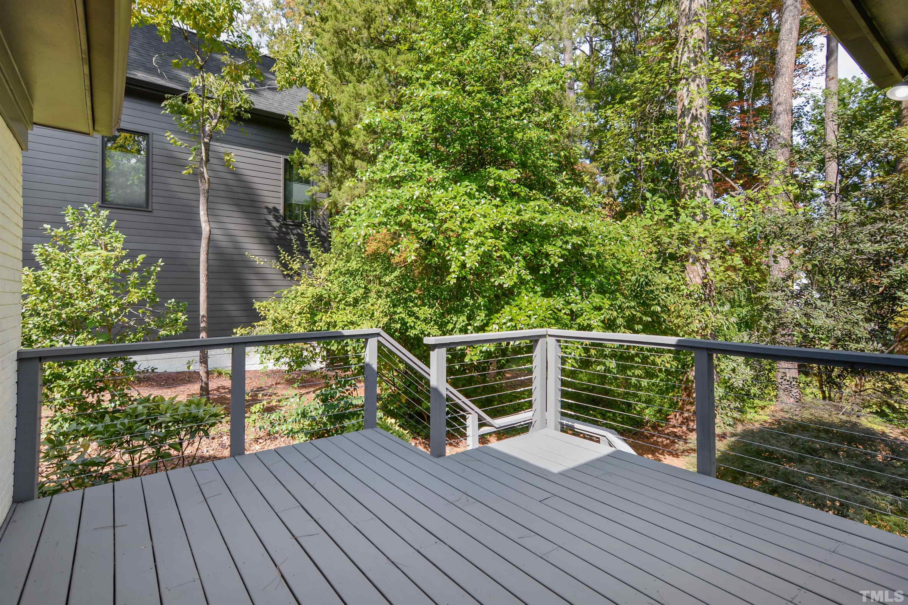 3210 Hampton Road Raleigh, NC 27607 - Photo 29 of 34 a view of balcony with wooden floor and fence