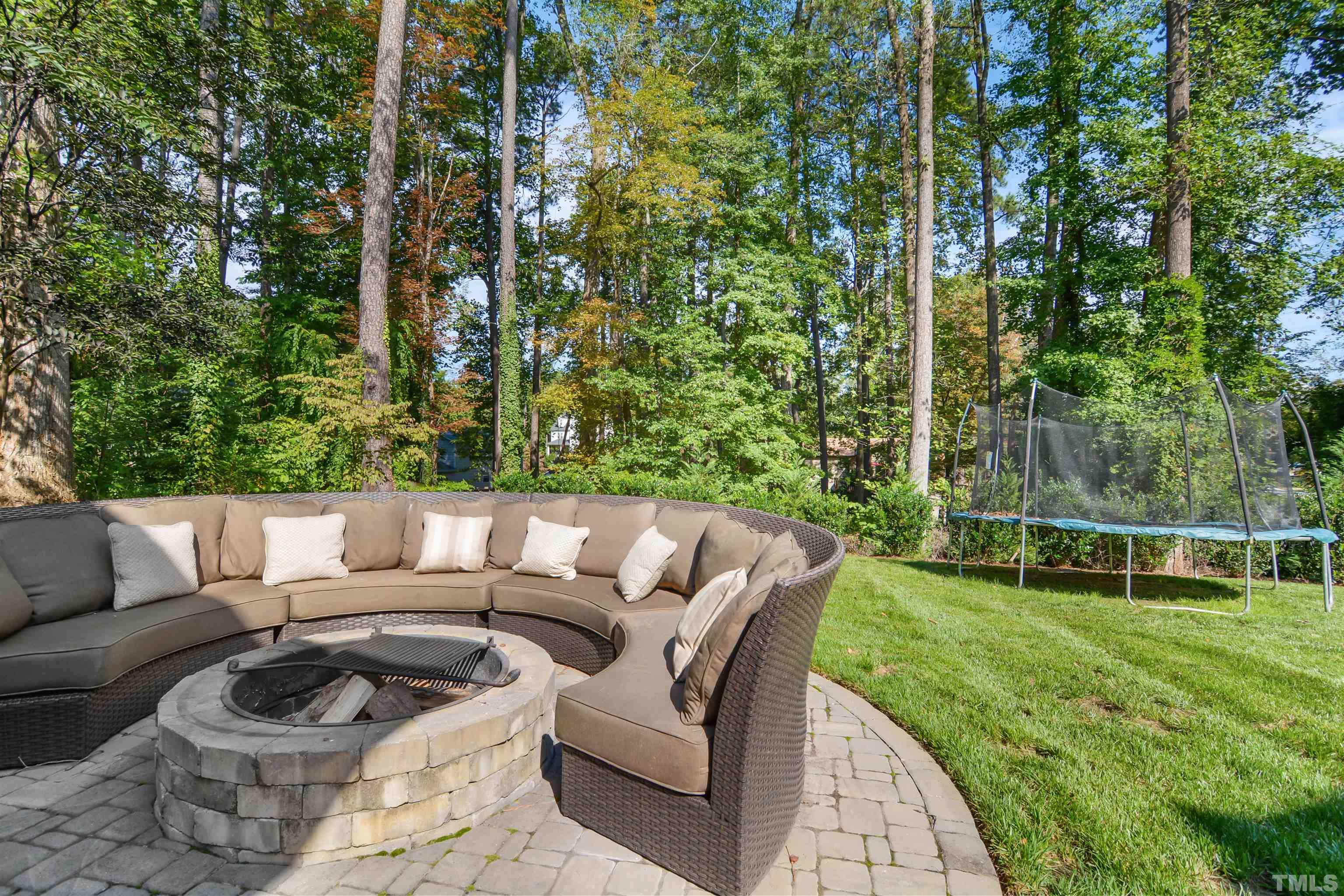 3210 Hampton Road Raleigh, NC 27607 - Photo 32 of 34 a view of a couches in a patio with a yard