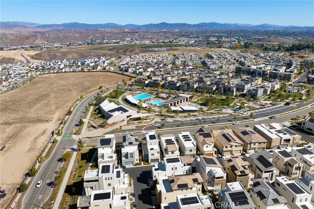 an aerial view of a city