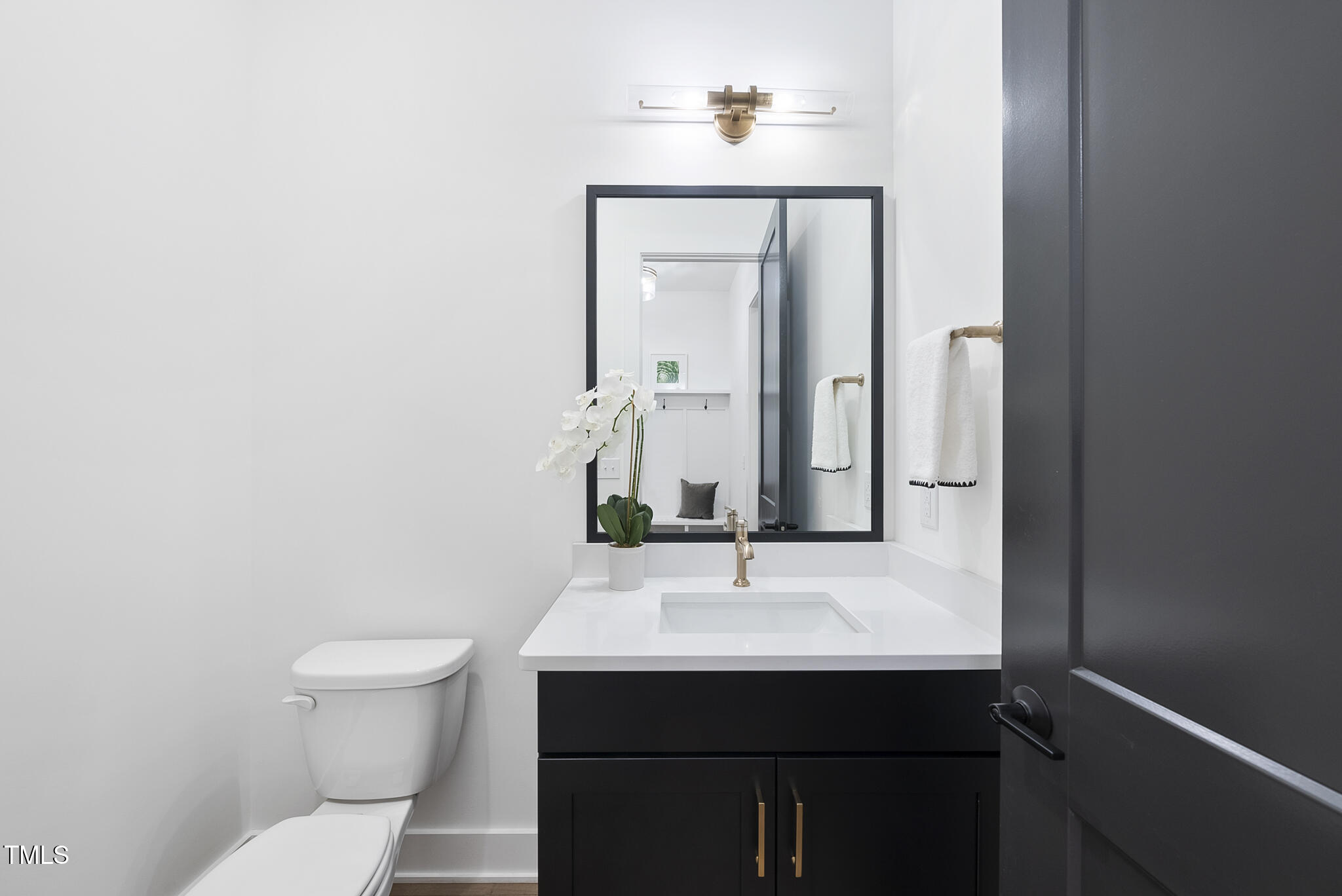 2603 Mayview Road Raleigh, NC 27607 - Photo 32 of 44 a bathroom with a sink a toilet and mirror