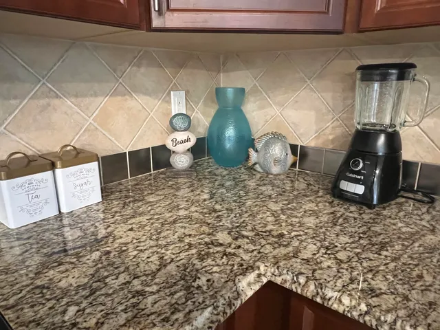 a close view of a sink