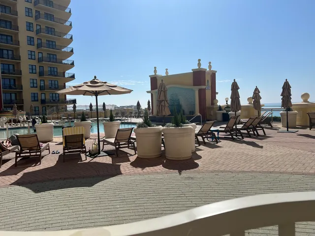 a view of outdoor space with seating area