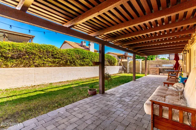 a view of a car parked in garage