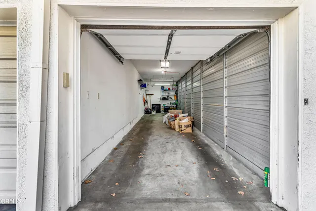 a room with storage and utility room