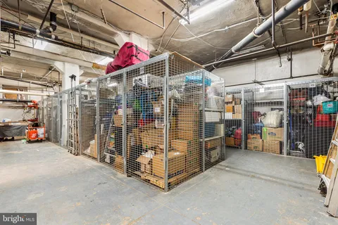 a view of a building and a people on a street