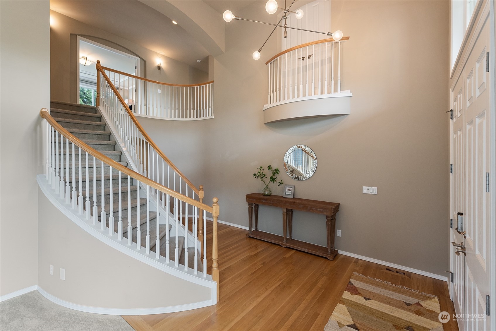 4411 240 Place Southeast Bothell, WA 98021 - Photo 20 of 36 a view of staircase with white walls and windows