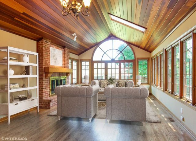 1551 Edgewood Road Lake Forest, IL 60045 - Photo 8 of 16 a living room with furniture and a large window