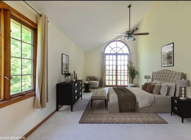 1551 Edgewood Road Lake Forest, IL 60045 - Photo 9 of 16 a spacious bedroom with a bed and a window
