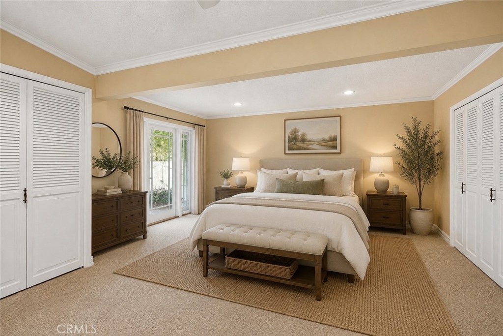 11232 Pemberton Road Los Alamitos, CA 90720 - Photo 15 of 31 Primary ensuite bedroom - AI staging