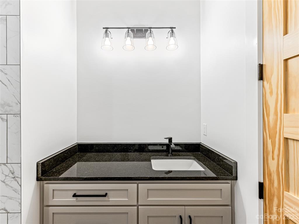13 Small Crk Road Brevard, NC 28712 - Photo 44 of 48 a close view of a sink a mirror and cabinets in a room