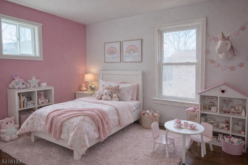 1301 Madison Hill Road Rahway, NJ 07065 - Photo 7 of 14 a bedroom with a bed and a chair with the outer view