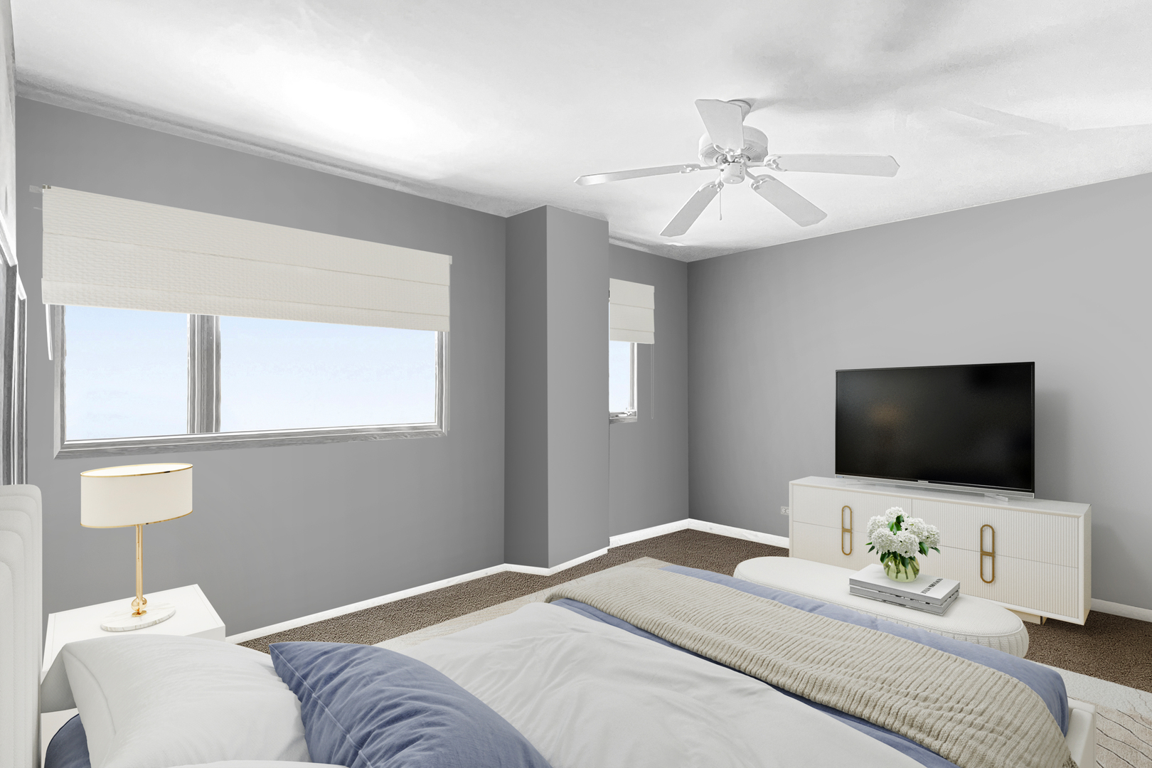 3709 Haas Avenue Riverside, IL 60546 - Photo 6 of 21 a bedroom with a bed tv and a window
