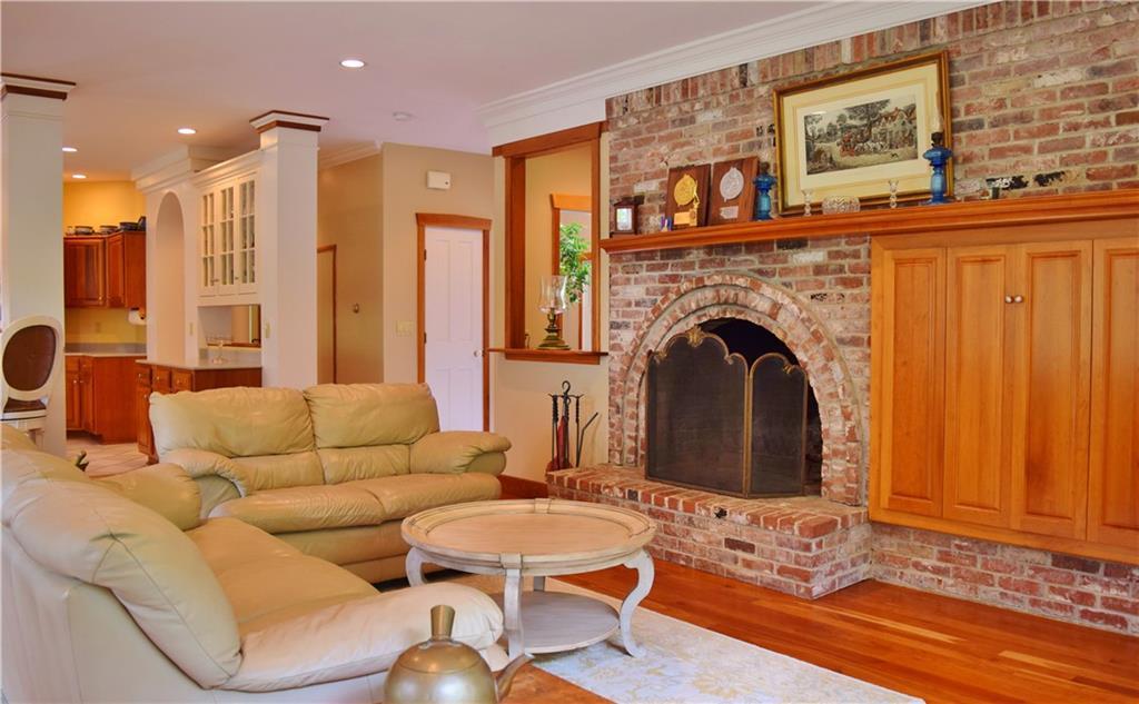 20 Old Sea Point Road Cape Elizabeth, ME 04107 - Photo 10 of 35 Family room with wood burning fireplace