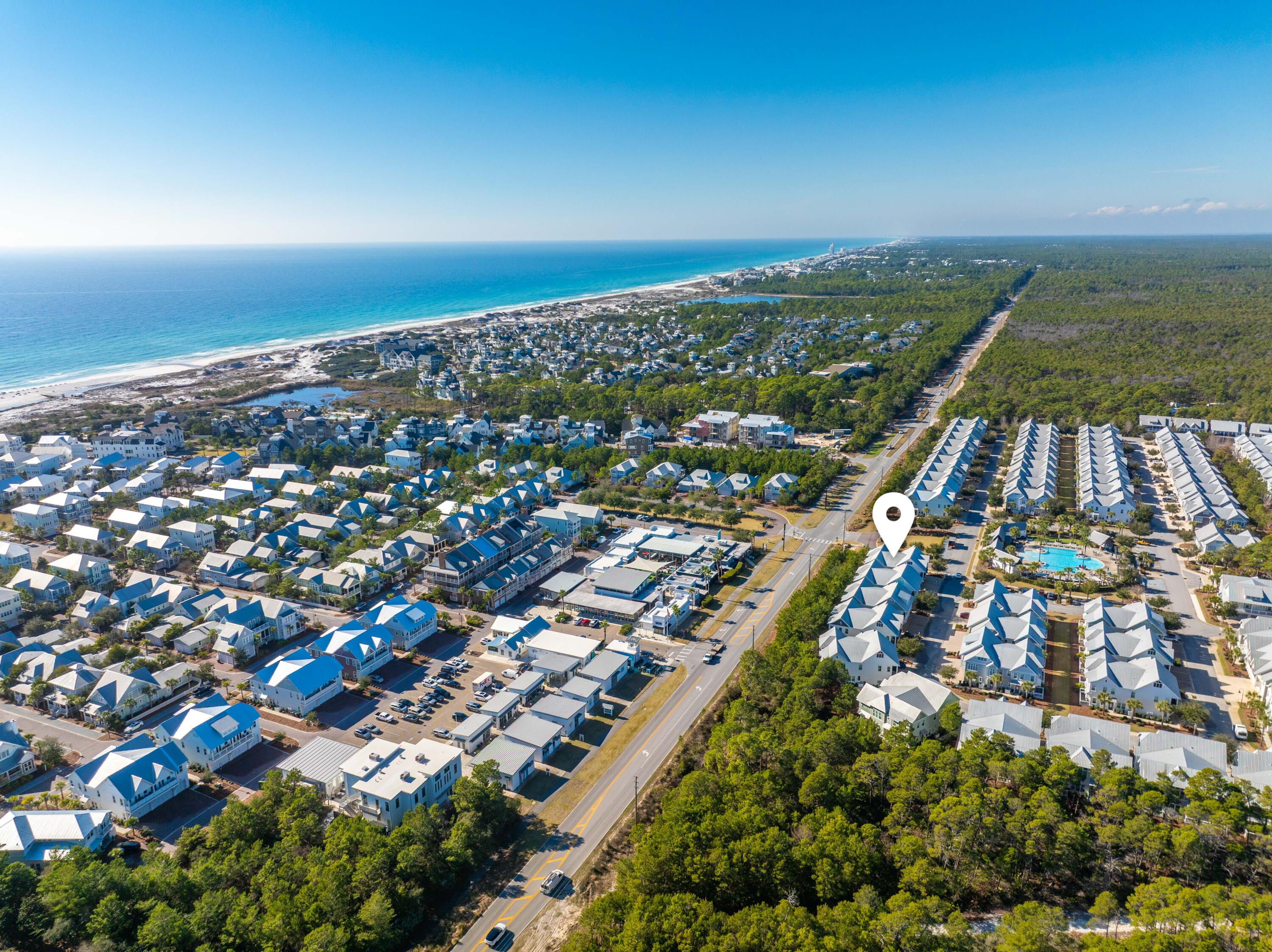 4 East Milestone Dr Inlet Beach, Unit B Inlet Beach, FL 32461 - Photo 37 of 58 4 E Milestone Unit B Aerial Marked-5