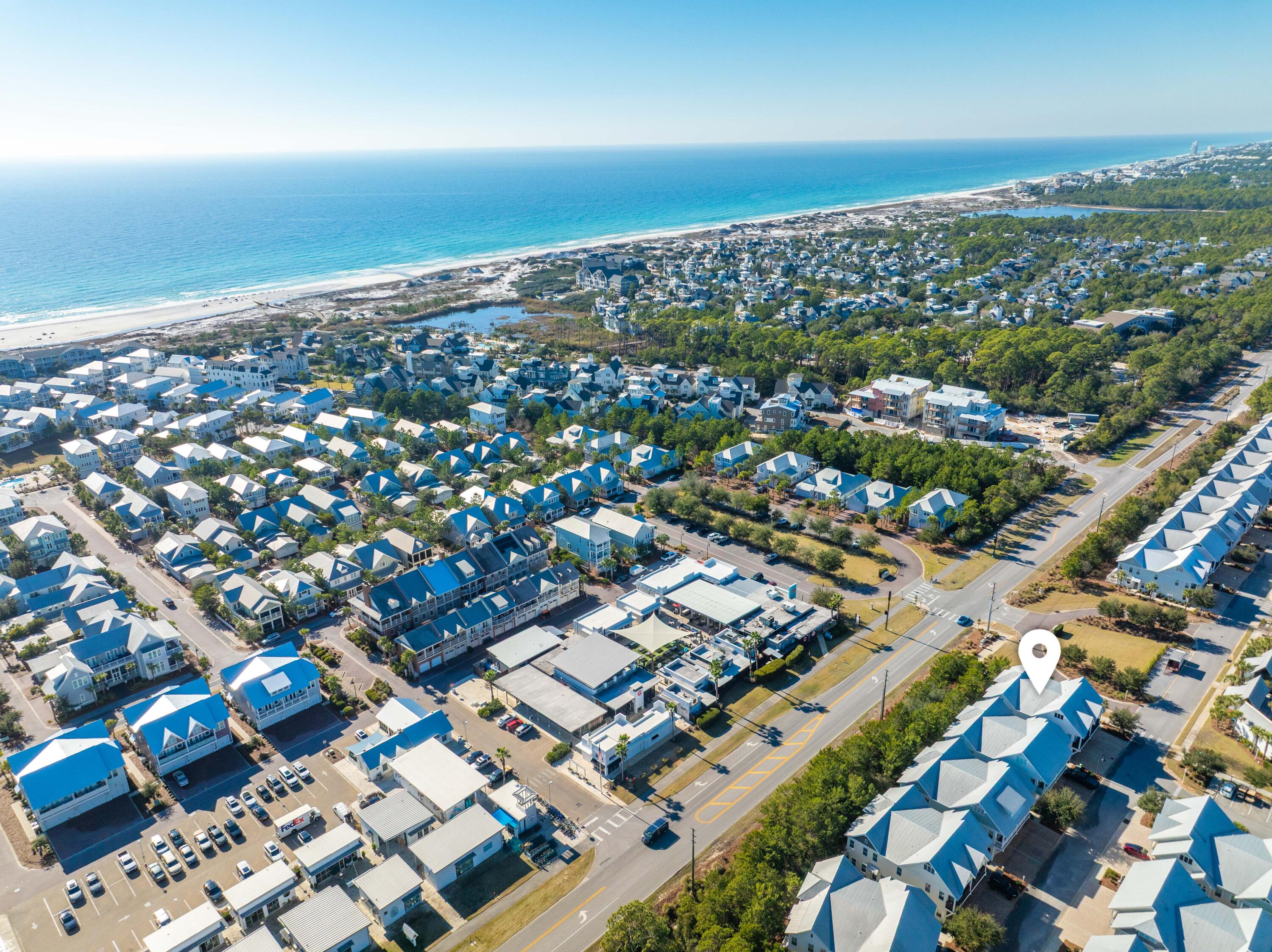 4 East Milestone Dr Inlet Beach, Unit B Inlet Beach, FL 32461 - Photo 39 of 58 4 E Milestone Unit B Aerial Marked-3