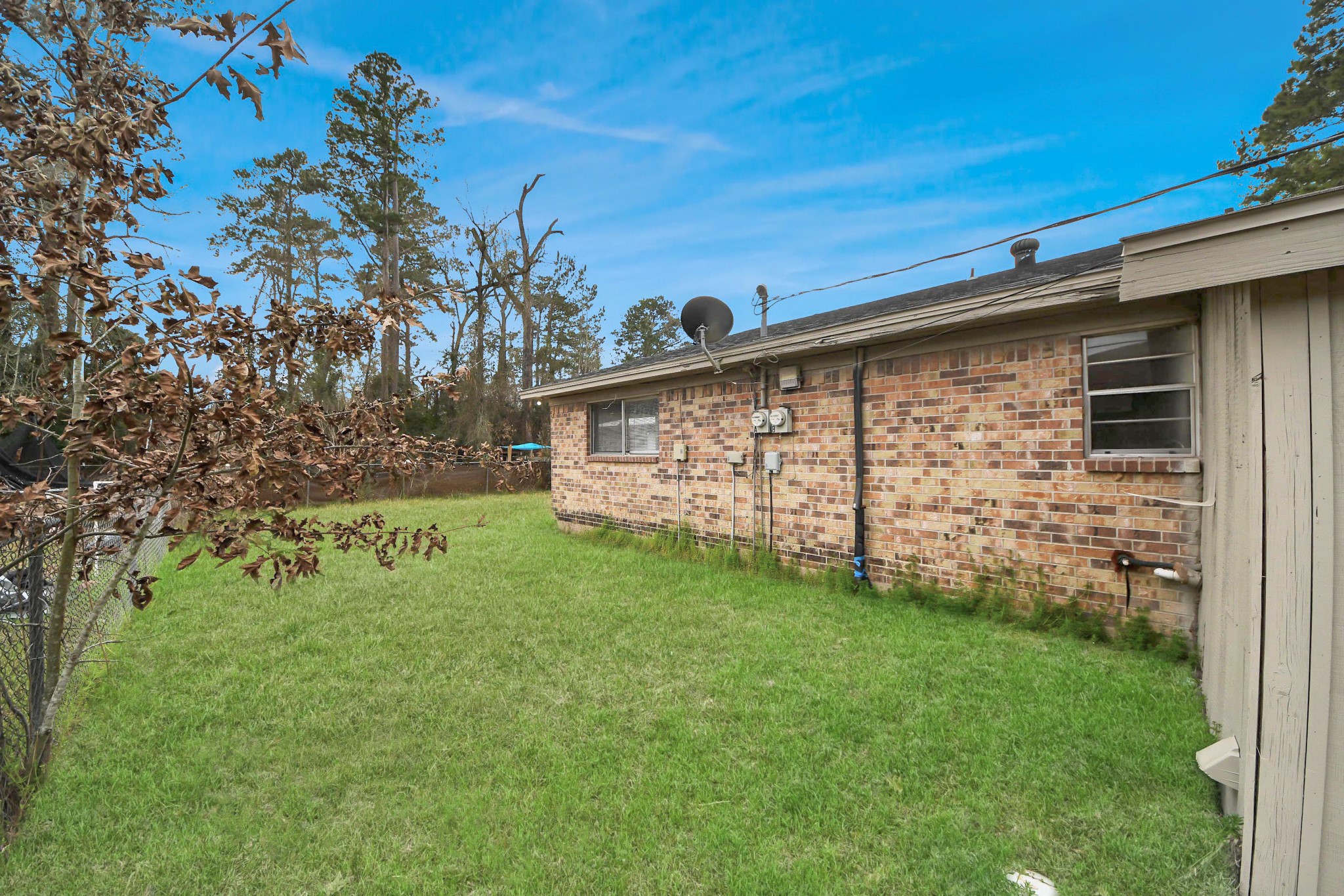1006 Perry Street, Unit 100 Cleveland, TX 77327 - Photo 36 of 38 a view of a backyard with plants