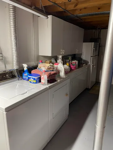 a room with storage and utility