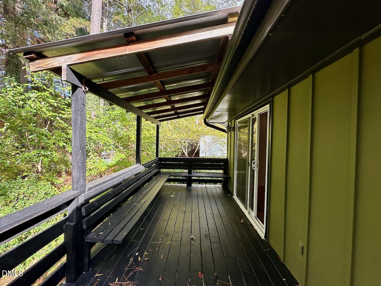 3421 Huntleigh Drive Raleigh, NC 27604 - Photo 23 of 27 a view of balcony with wooden floor