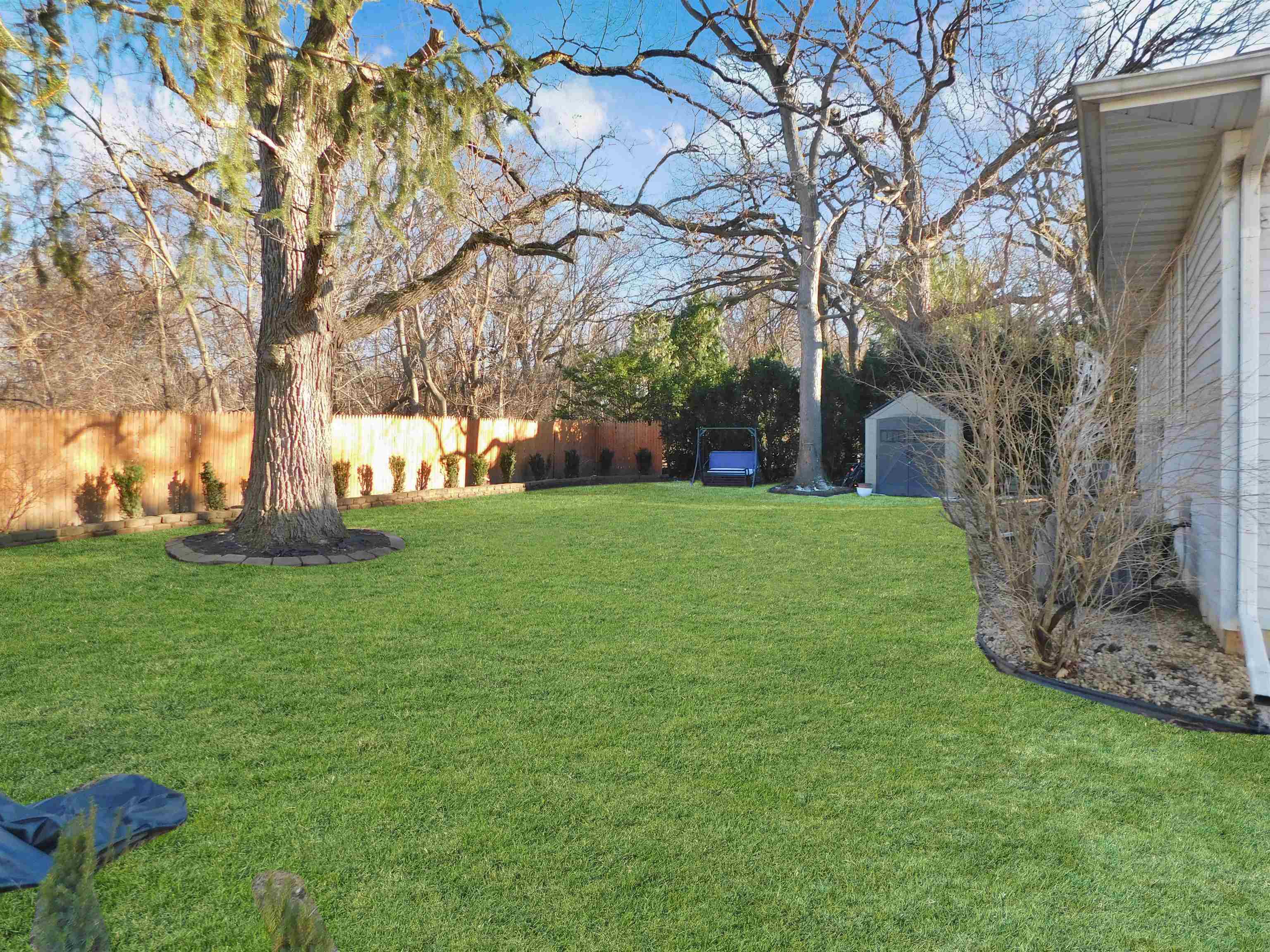 11481 Edgemere Terrace Roscoe, IL 61073 - Photo 6 of 14 a view of a backyard with large trees
