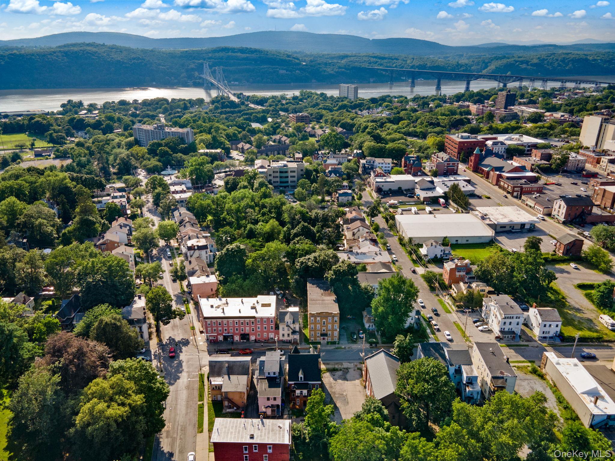 77 Academy Street Poughkeepsie, NY 12601 - Photo 25 of 30 Aerial view of a water and mountain view