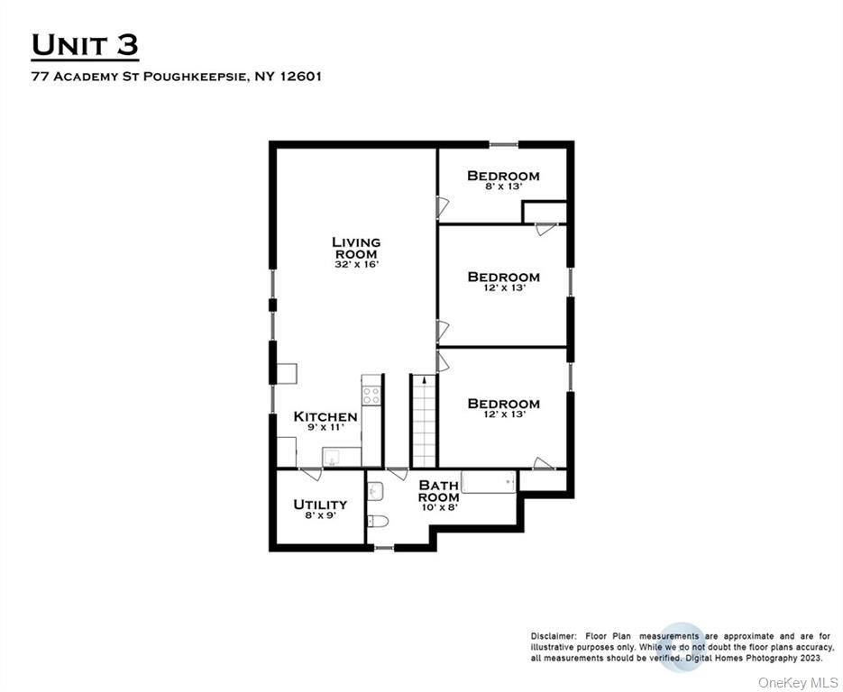 77 Academy Street Poughkeepsie, NY 12601 - Photo 28 of 30 View of property floor plan