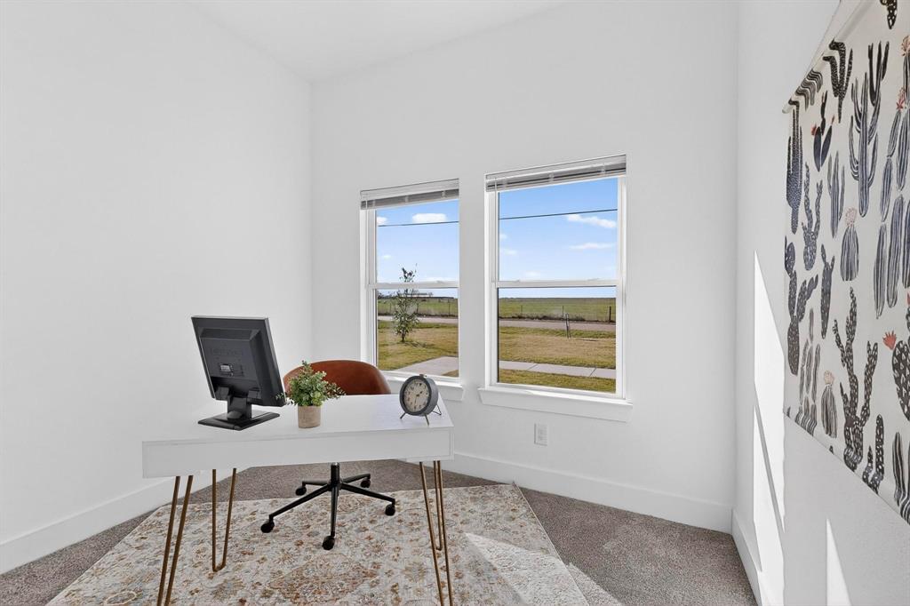 4464 Key Ranch Road Trinidad, TX 75163 - Photo 32 of 40 Office area with carpet flooring and baseboards