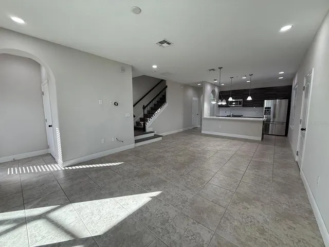 a view of a building stairs