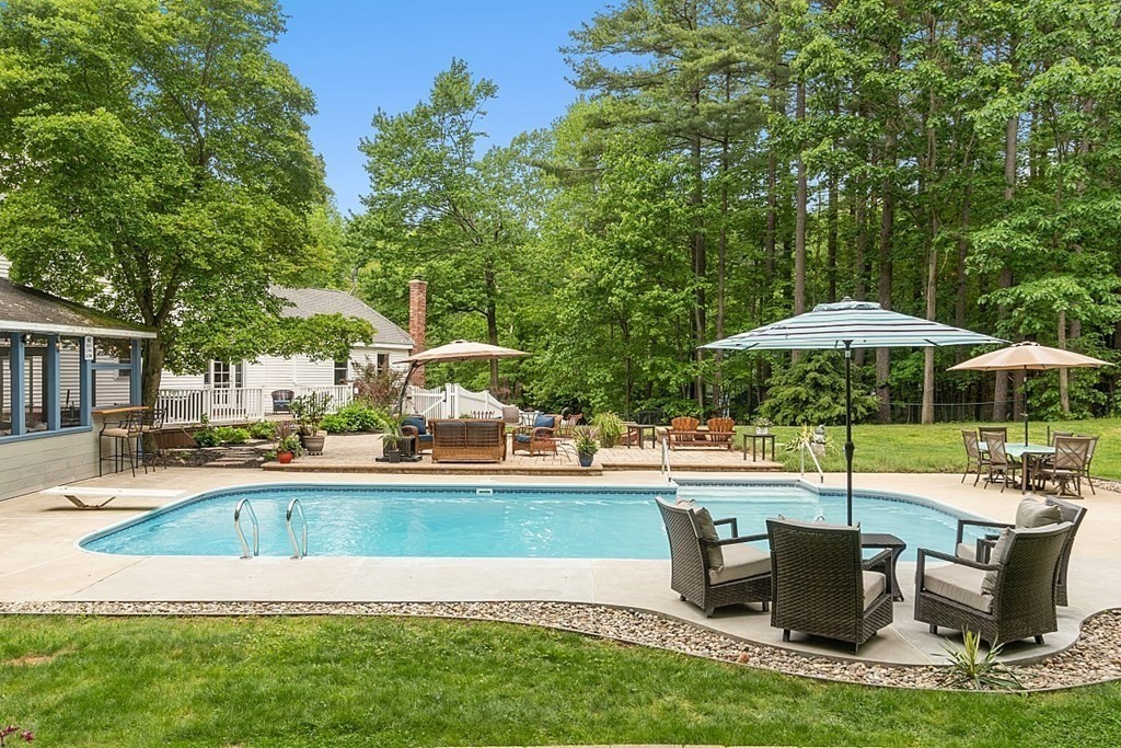 237 Hollis Road Lunenburg, MA 01462 - Photo 28 of 42 a swimming pool with outdoor seating yard and outdoor seating