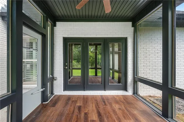 a view of a house with a porch