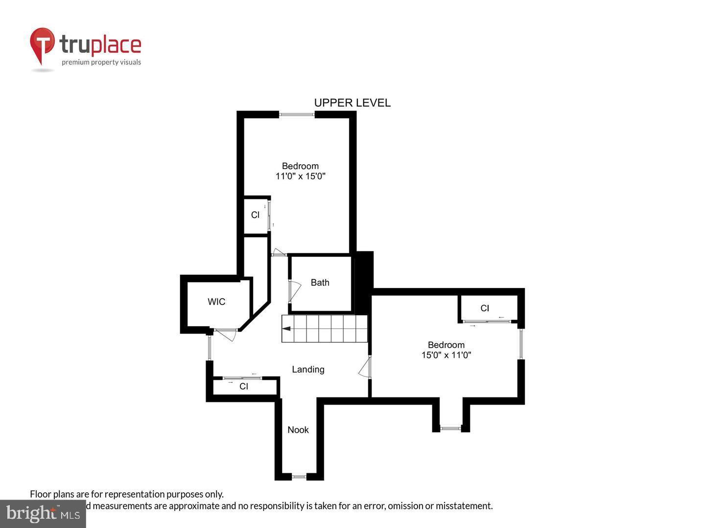 407 Lanark Way Silver Spring, MD 20901 - Photo 26 of 27 Upper level floor plan with spacious layout.