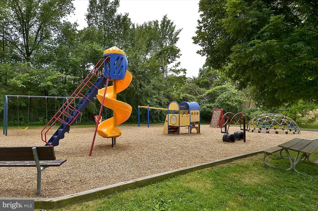 a view of park with sign board