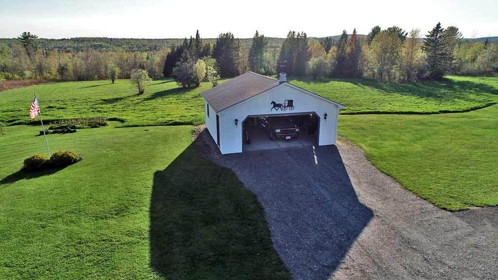 93 Town Line Road Linneus, ME 04730 - Photo 9 of 89 back-garage-me-farm-drone
