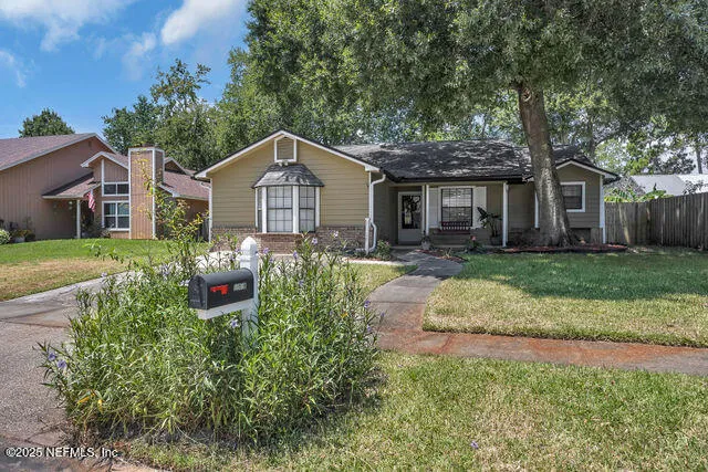a house view with a outdoor space