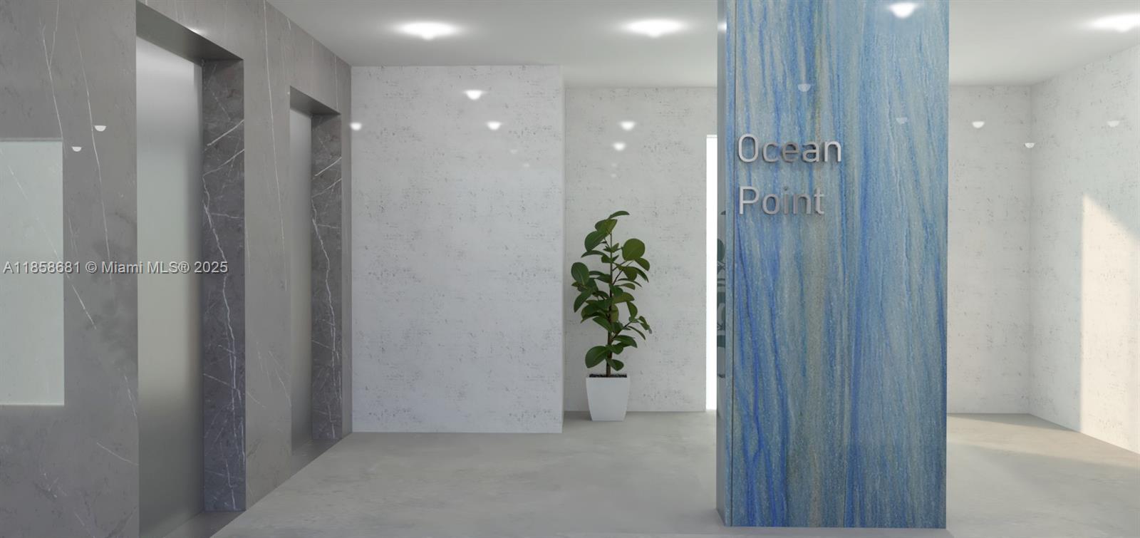 345 Ocean Drive, Unit 211 Miami Beach, FL 33139 - Photo 22 of 27 a view of a hallway with potted plants in front of door