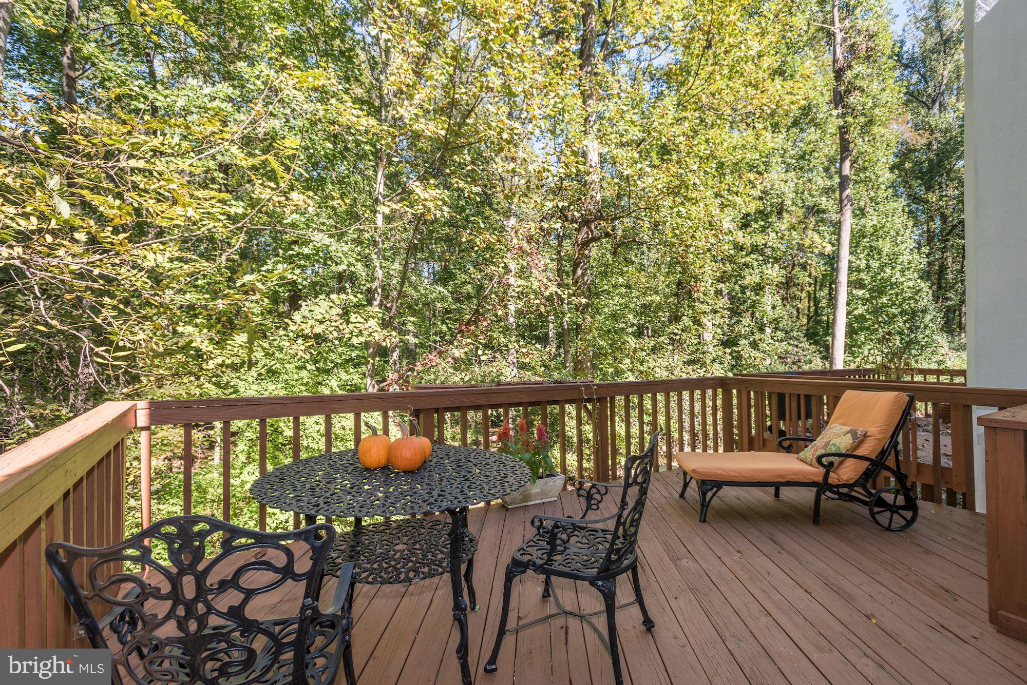 2346 Generation Drive Reston, VA 20191 - Photo 38 of 54 Large wooden deck off kitchen backing to woodland
