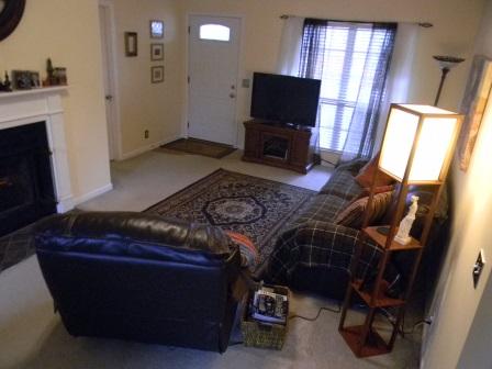 3421 Towne Village Road Antioch, TN 37013 - Photo 2 of 11 Large living room has vaulted ceiling and fireplace. Antioch Tn 37013